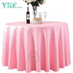 Toalha de mesa-de-rosa redonda para casamento