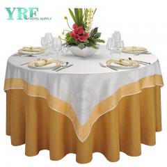 Pano de mesa de casamento decorativo redondo