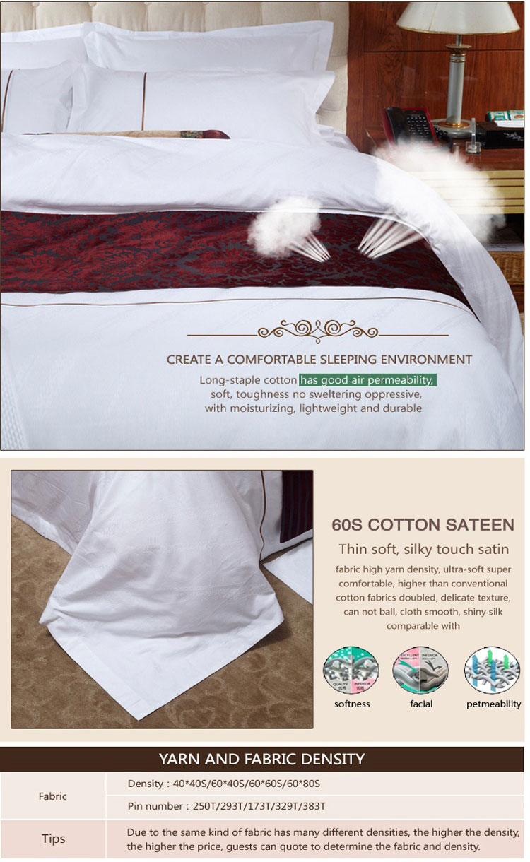 Jacquard Environmental White Double Bed Sheet