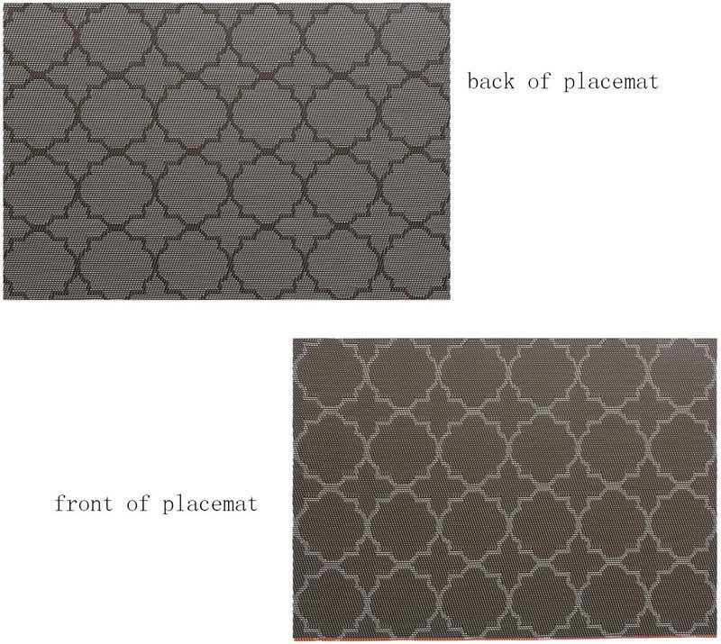 Resistant Anti-Skid Silver GreyTable Mats Hotel