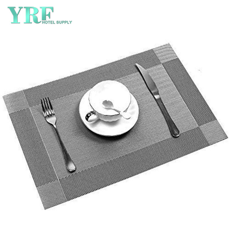 Banquet Silver Grey Table Mats Rectangular