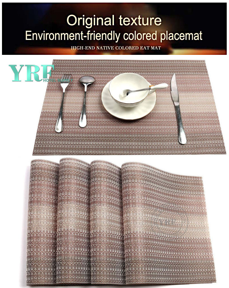 Washable Brown Placemats Rectangular