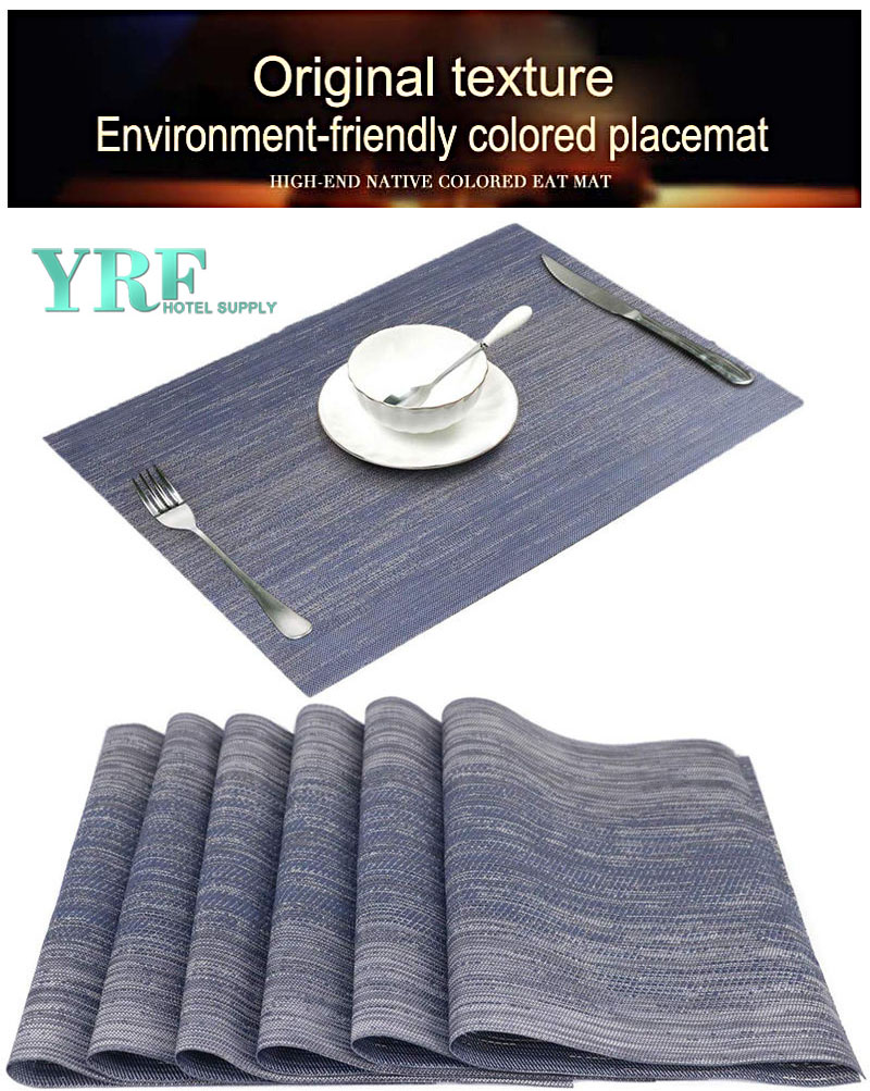 Not Mildew Gray Placemats Non-fading