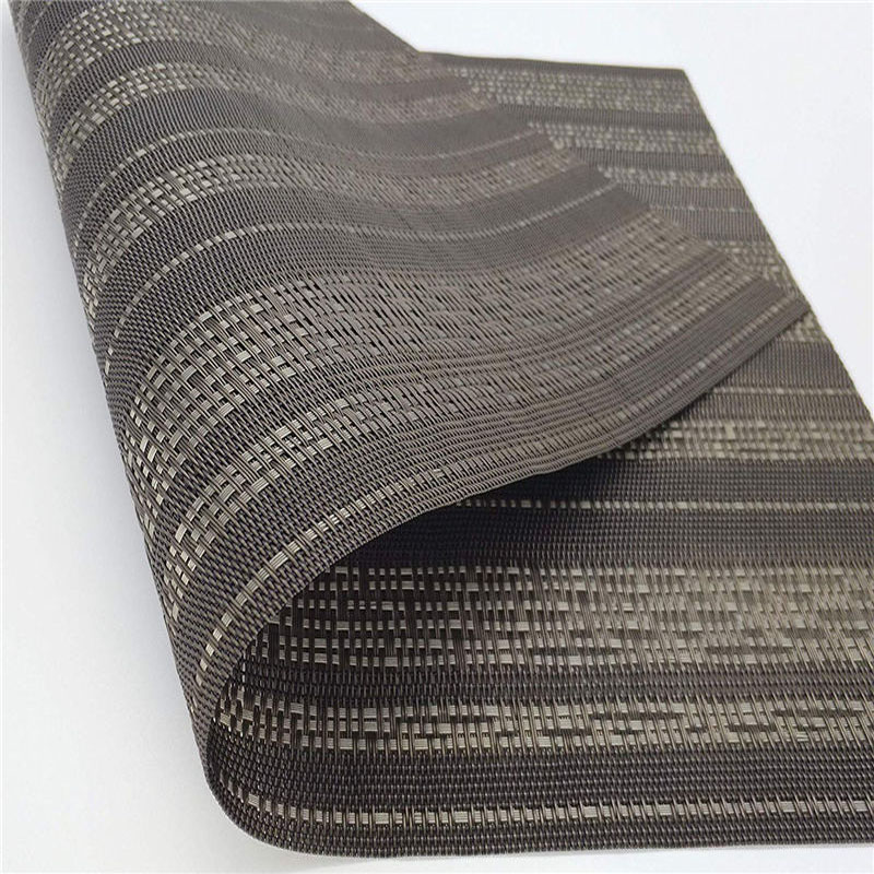 Square Black And Cream Placemats Woven