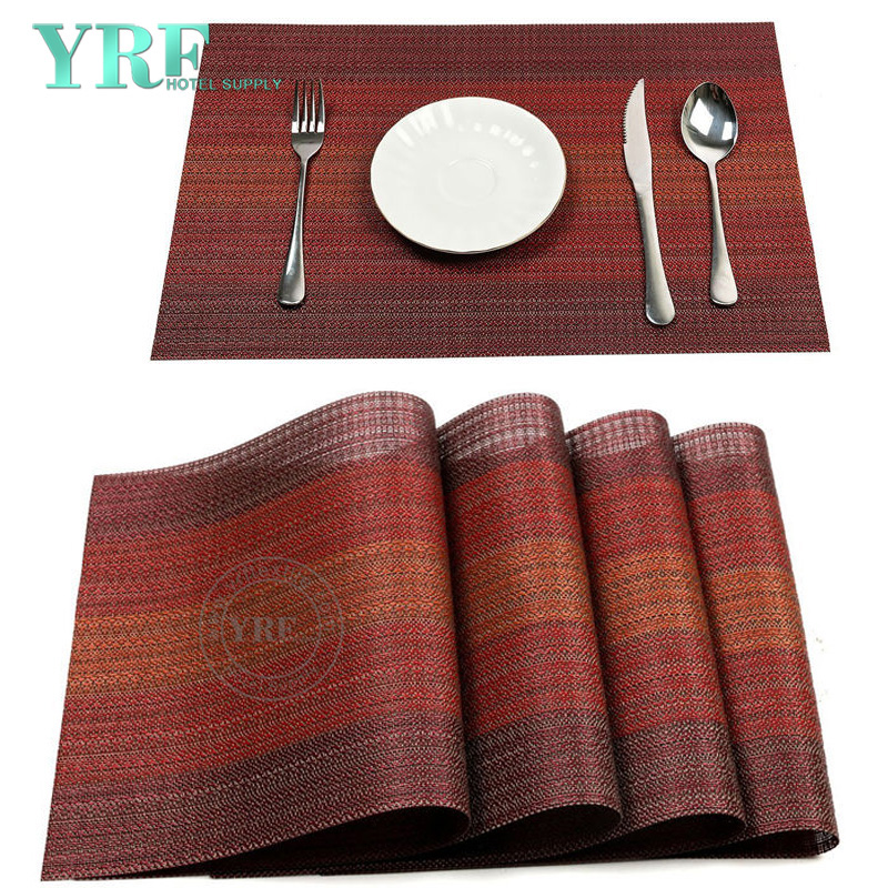 Hotel Brown And Cream Placemats Rectangular