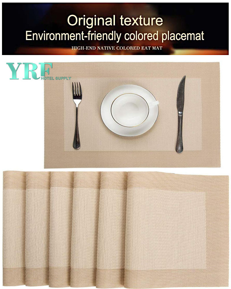 Washable ivory Border Placemats dries very quickly