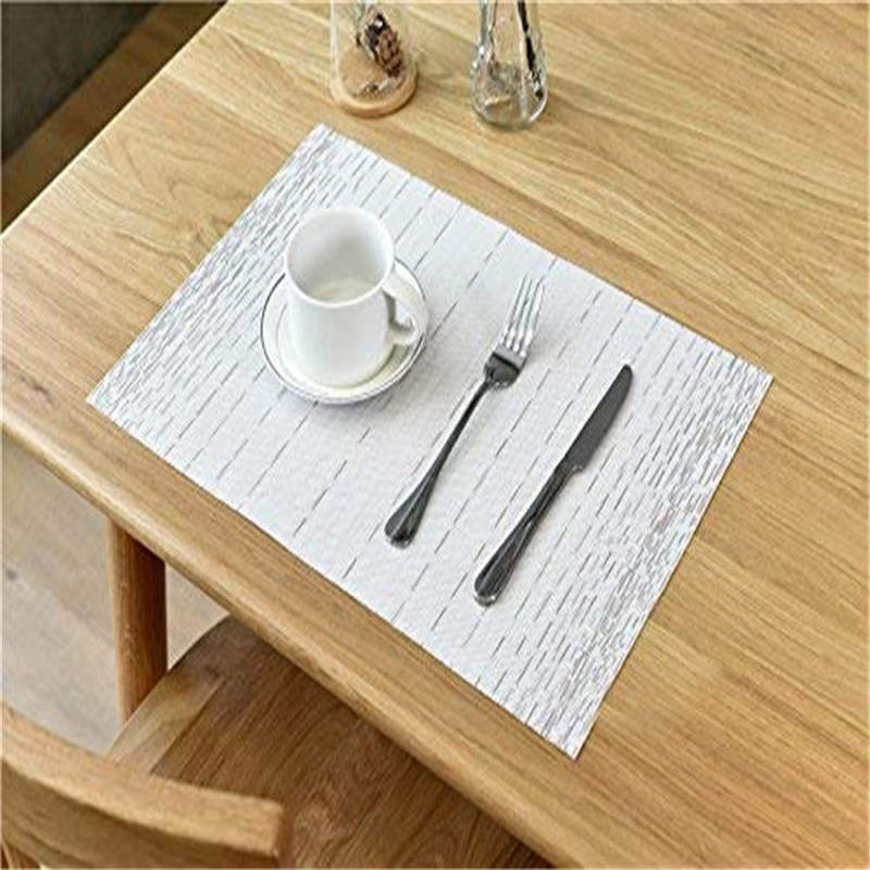 Hotel White line Placemats Rectangular