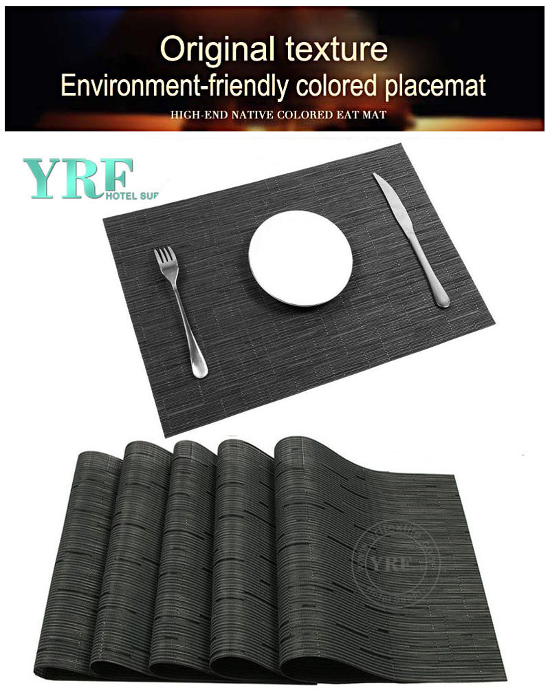Wipe Clean Black Table Mats Dries Very Quickly