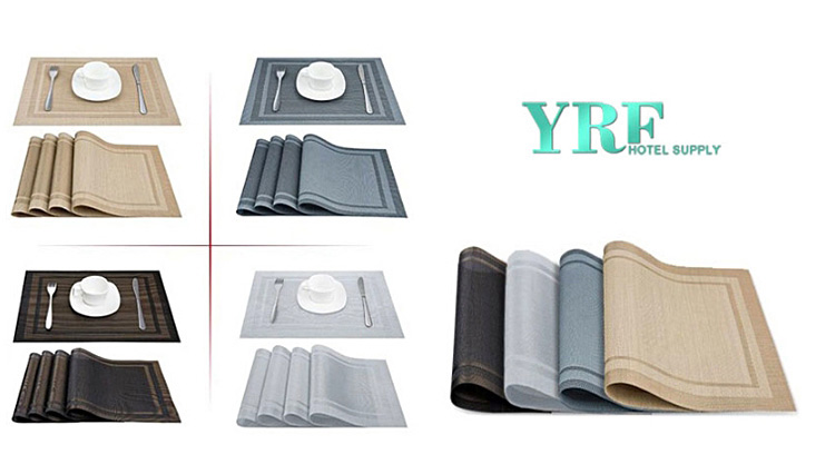 Wedding Placemats PVC Wipe Clean Resistant Anti-Skid