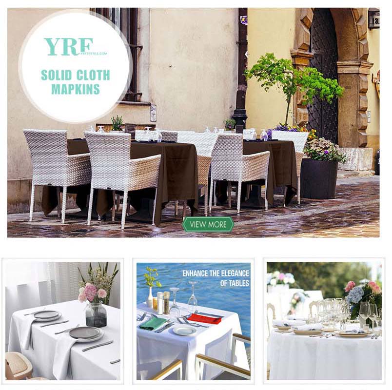 White Outdoor Party Polyester Oblong Table Cover