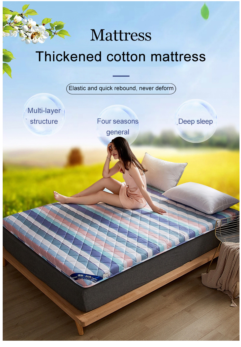 Thick 5cm Bunk bed Mattress Cotton Stripe