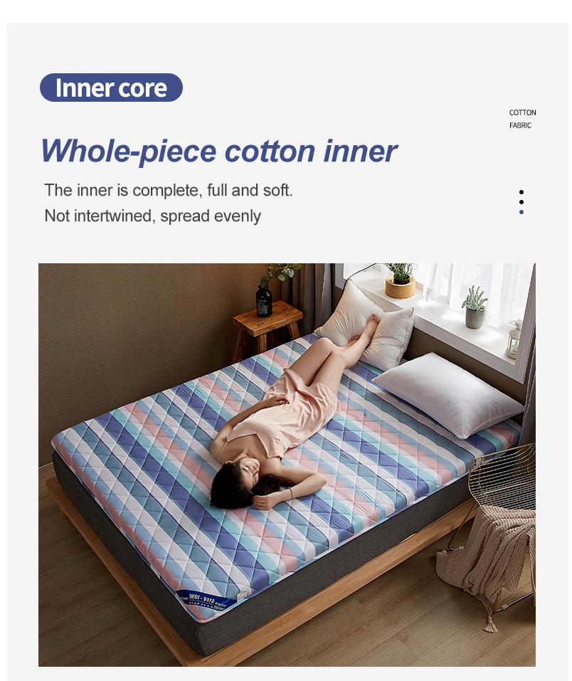 Stripe Cotton Topper Pad Dorm