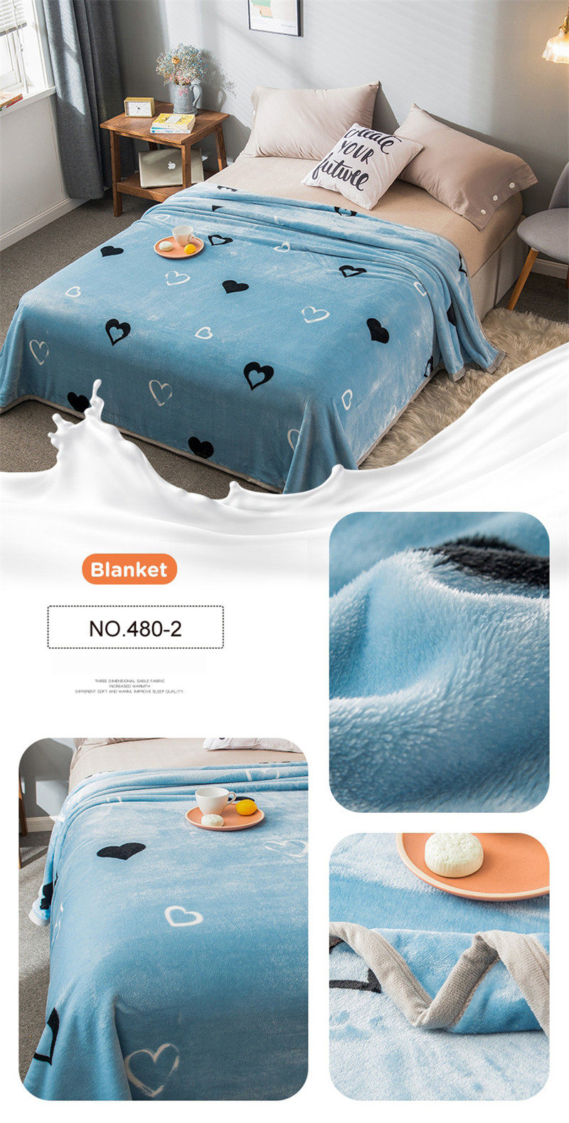 Ultra-soft Bedding Blanket Fluffy