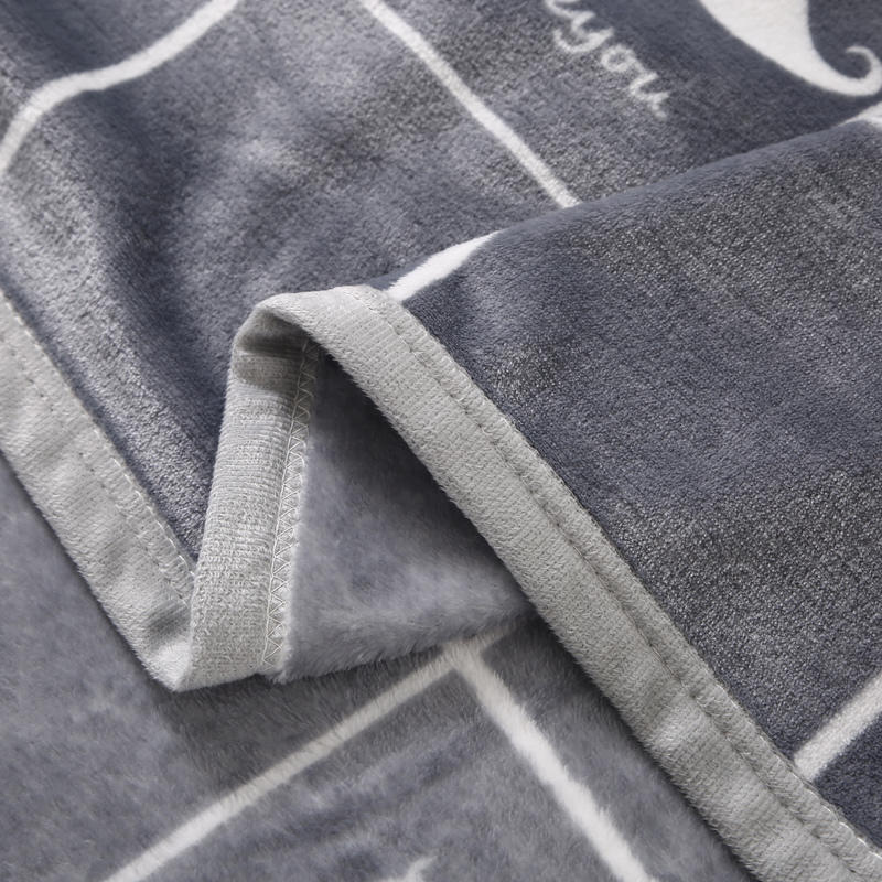 Dark Gray Plaid Bedding Blanket Very Soft