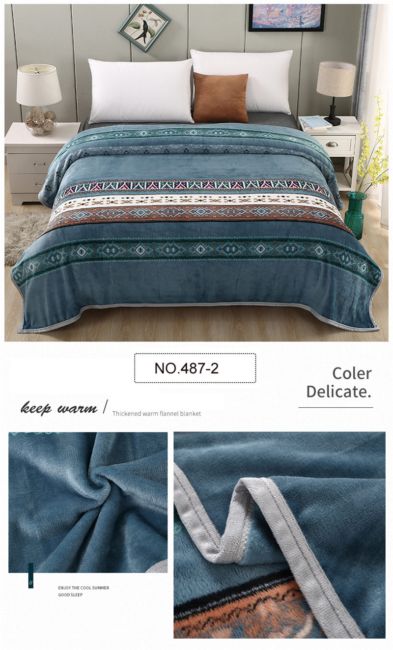 Breathable Bedding Blanket Dark Gray Plaid