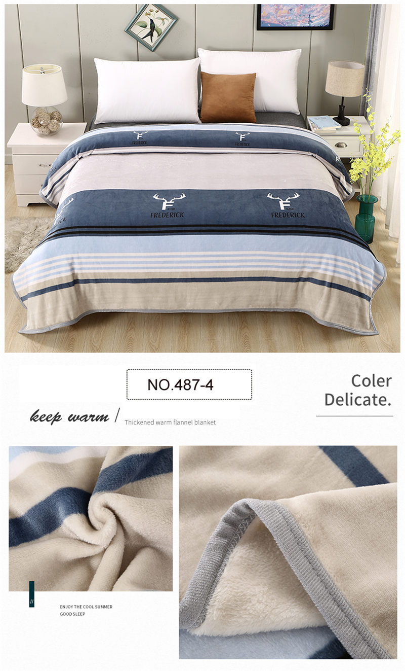 Gray Geometric Easy to Carry Blankets