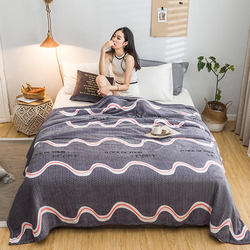 90X90Inches Moiré Polyester Blanket