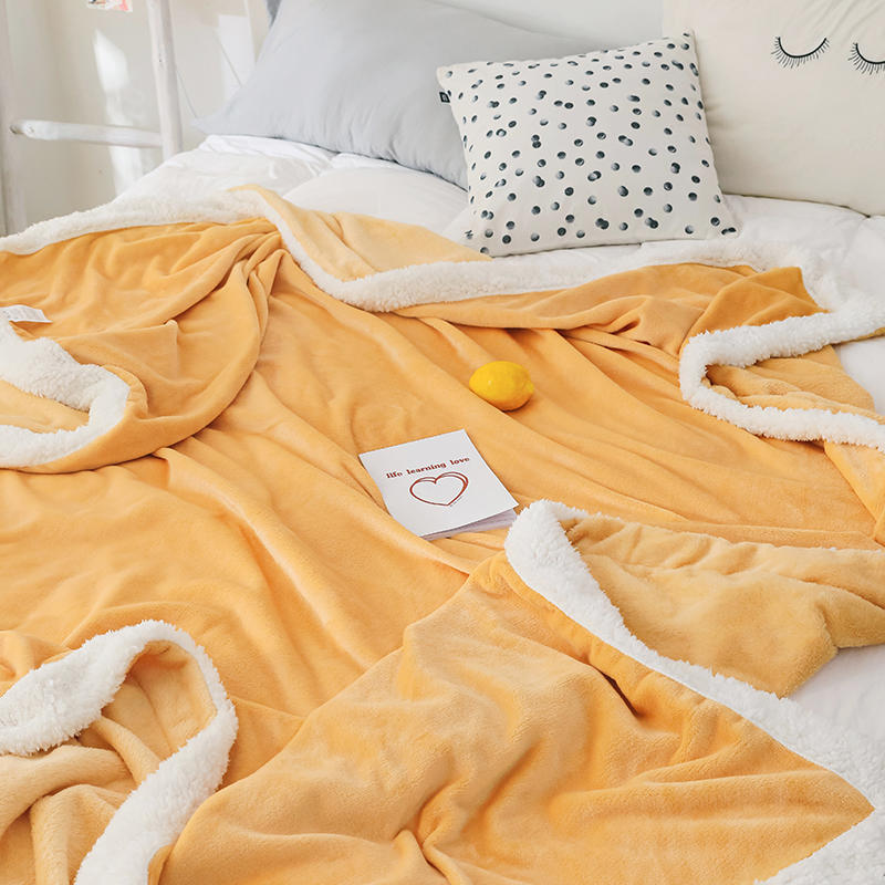 Yellow&White Throw Blanket For King Size