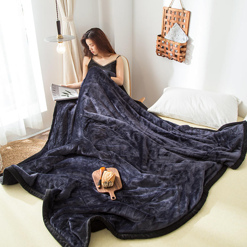 For Queen Size Faux Fur Blanket Modern Design