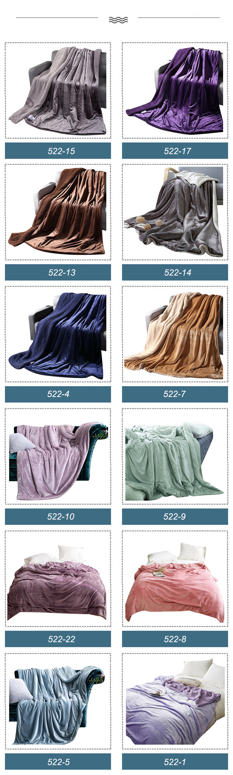 Throw Blanket For Queen Size Modern Design