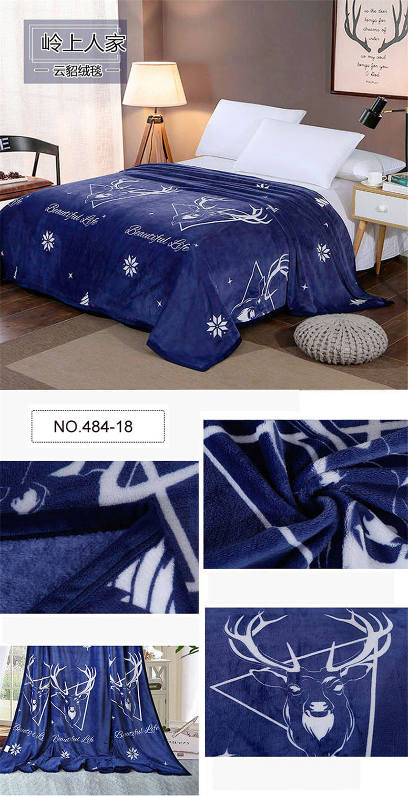 Fleece Blankets 100% Polyester For King