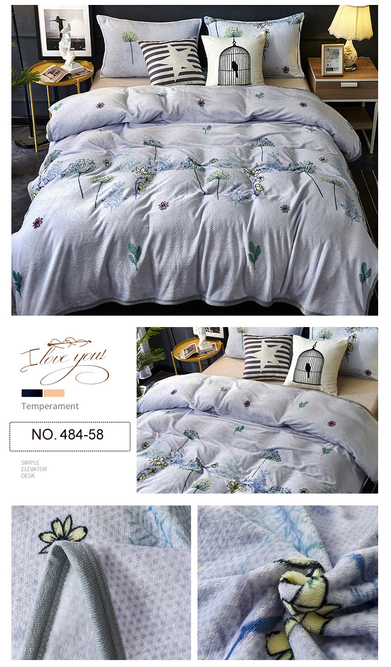 Print Floral Summer and Autumn Bedding Throws