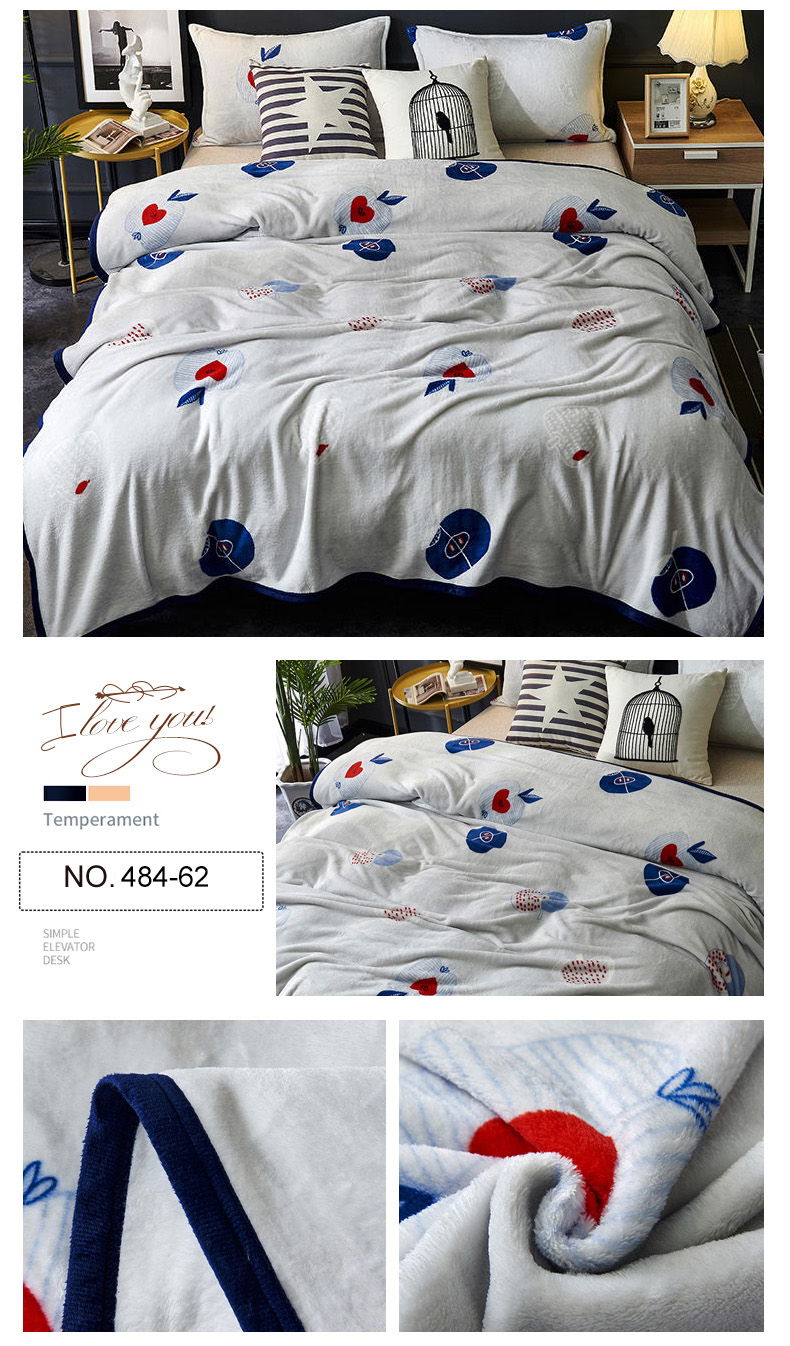 Dual-Sided Lightweight Bedding Blanket