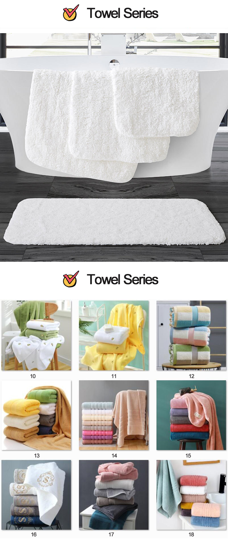In Gift Box Design Cotton Hotel Towels