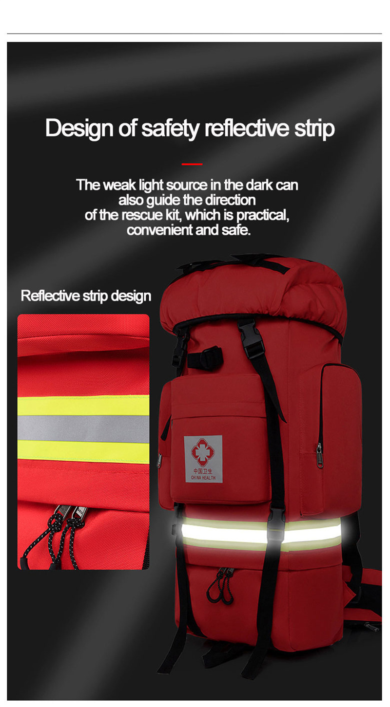 Reflective Strip Design Night Rescue Backpack