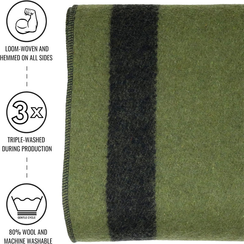 2300g 30% Wool Outdoor Adventure Blanket