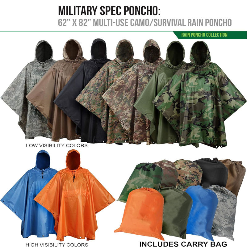 Rain Poncho Liner Water Resistant