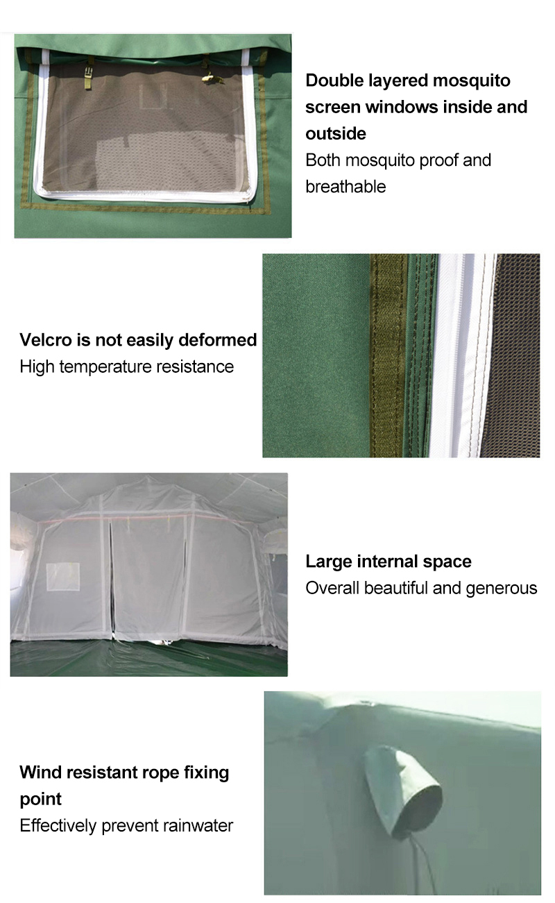 Dark green tent 5×3×2.5m Reserveearch use