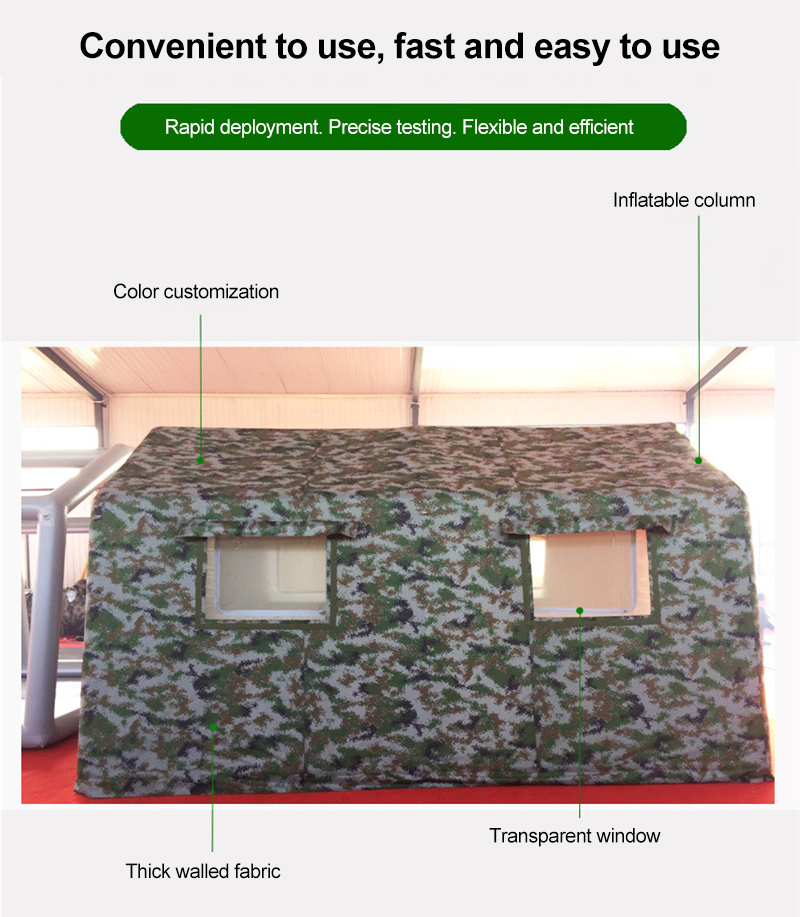 One-Button Inflation Multi-Person Tent