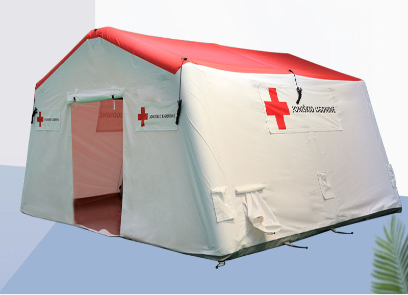 Large inflatable for earthquake