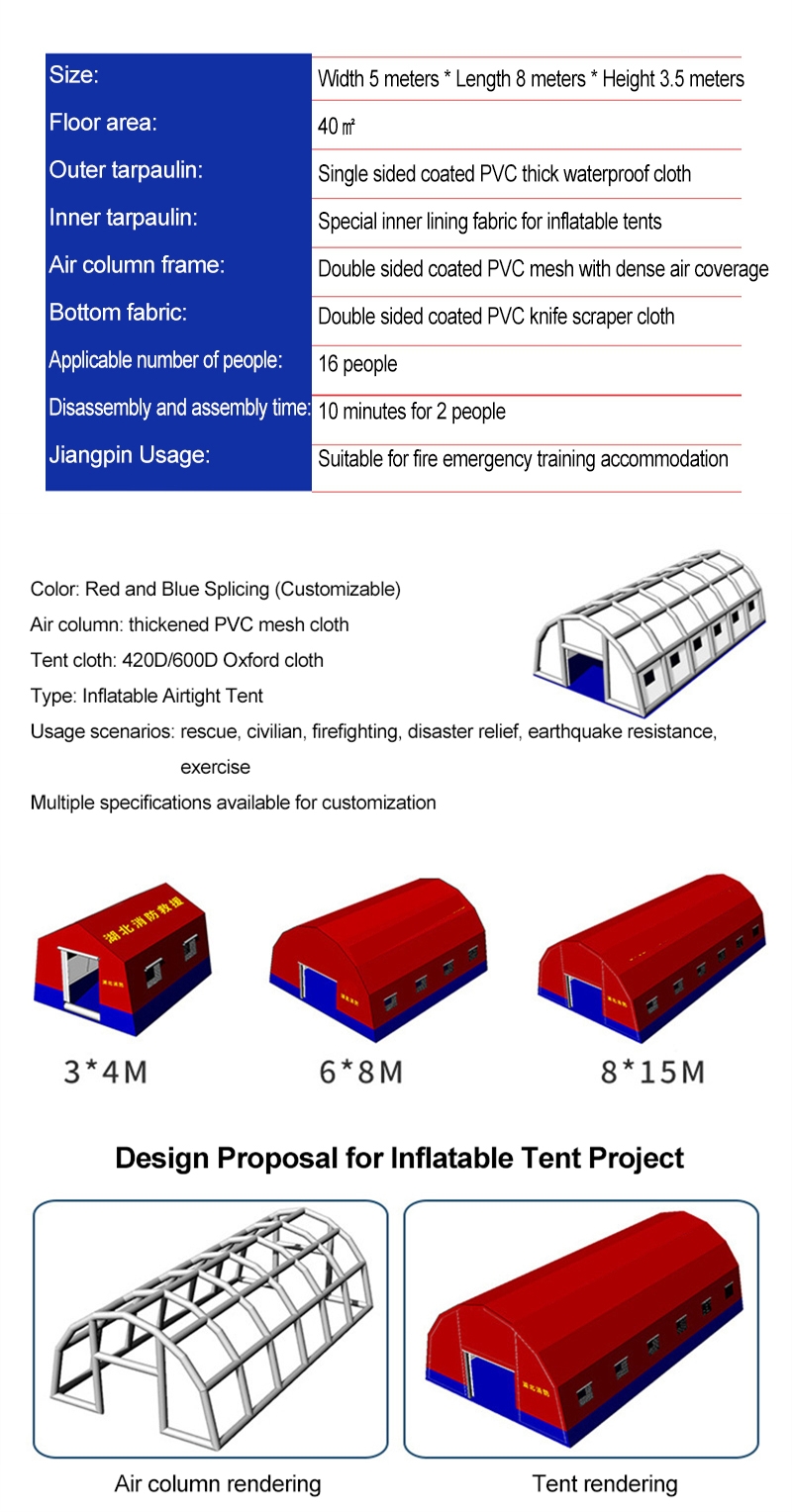 Disaster Area Temporary Rescue Inflatable Tent