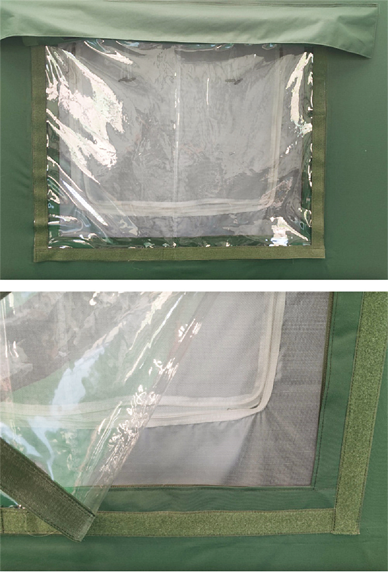 Humanitarian - aid use Green 10x12x4m tent - 30°C to 50°C