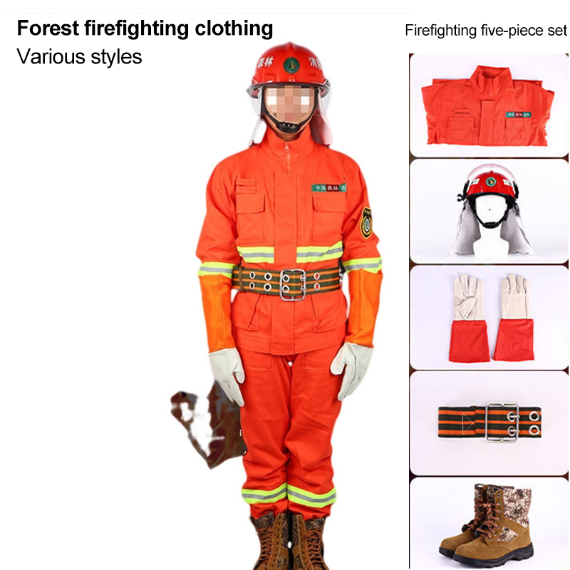 Red Forest Firefighting Helmet