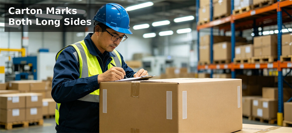 Relief blanket carton marking check for destination language labels and batch traceability verification