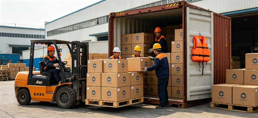 Water Rescue Life Jackets showing container loading for flood response deployment and multi-site supply planning Water Rescue Life Jackets showing container loading for flood response deployment and multi-site supply planning