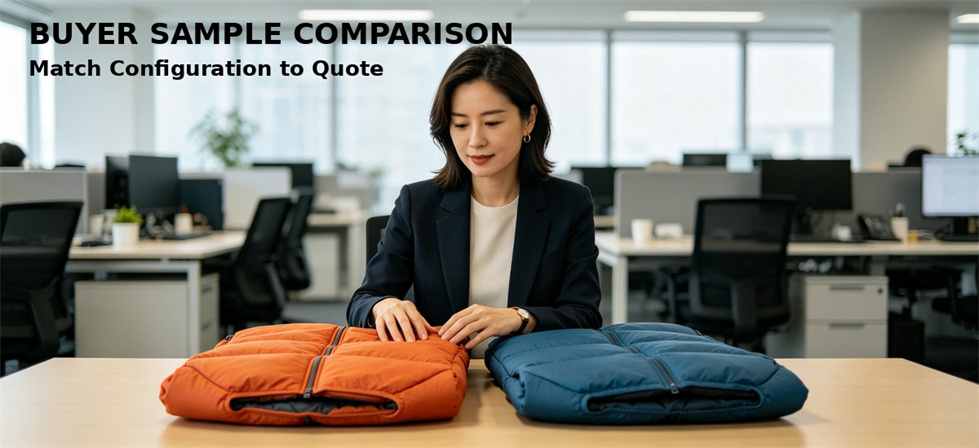 Procurement team comparing sleeping bag specifications for a consistent supplier quotation Procurement team comparing sleeping bag specifications for a consistent supplier quotation