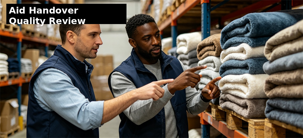 Blankets reviewed in a supply setting for sample approval and institutional order preparation Blankets reviewed in a supply setting for sample approval and institutional order preparation