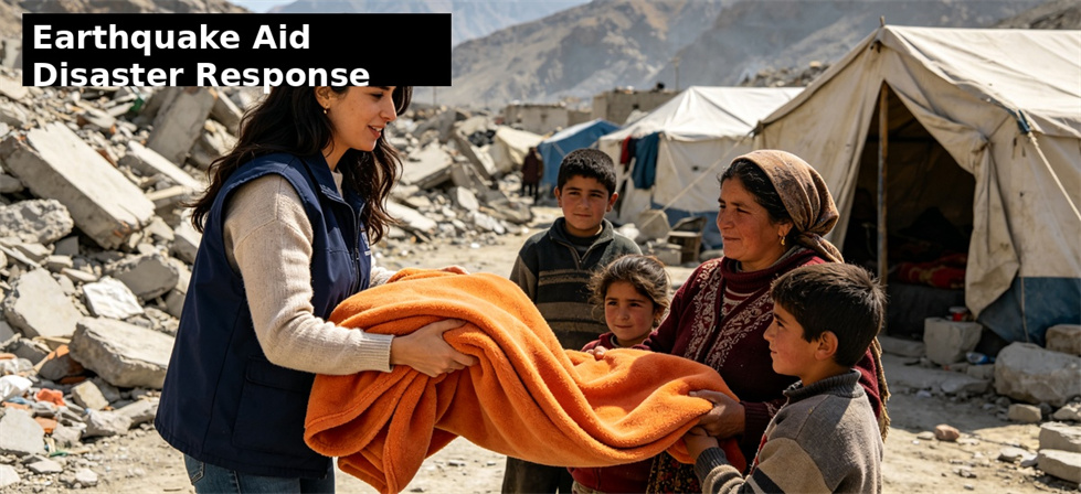 Blanket distribution at a disaster shelter showing field-use context for procurement planning Blanket distribution at a disaster shelter showing field-use context for procurement planning