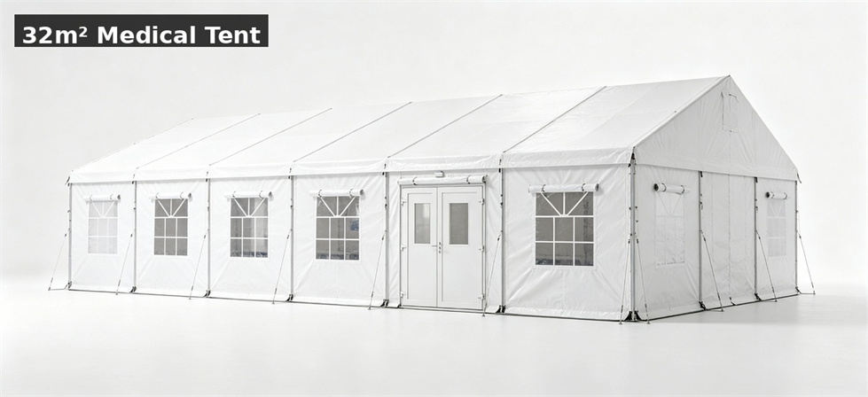 Relief tent 32sqm medical shown for medical tent layout what to include in institutional relief tent procurement planning