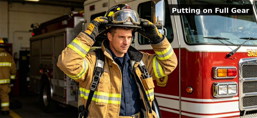 Proximity suit industrial fire scene for institutional procurement, inspection and supply planning Proximity suit industrial fire scene for institutional procurement, inspection and supply planning