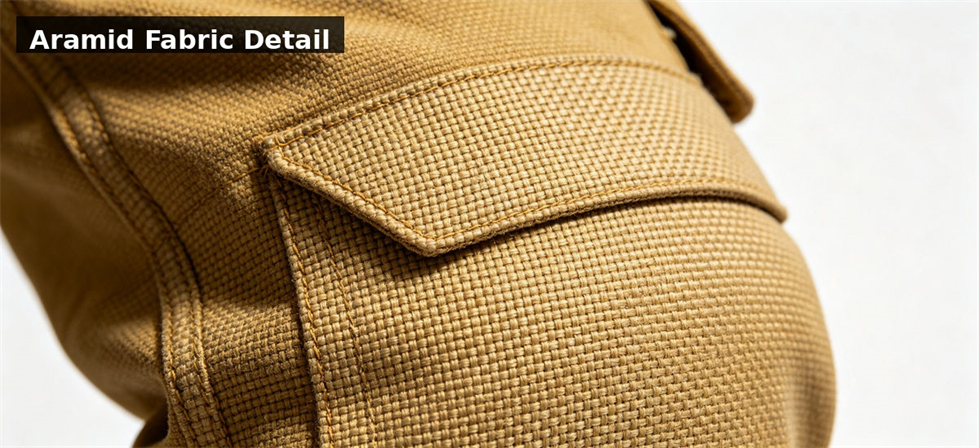 Aramid fabric stitching detail for institutional procurement, inspection and supply planning