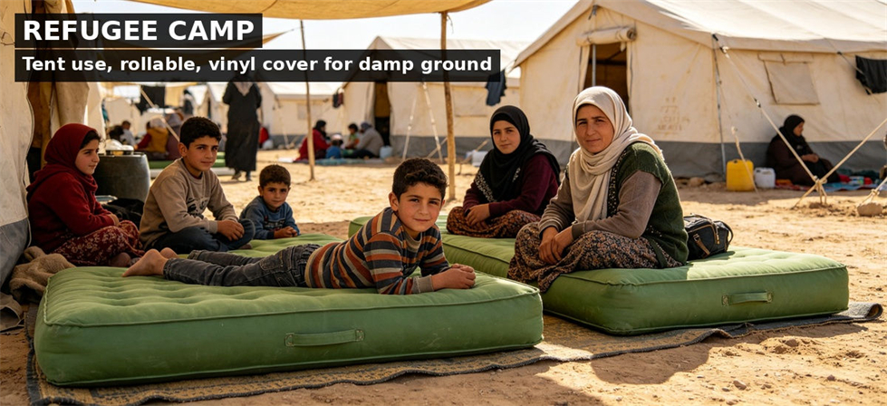 Disaster relief mattresses refugee camp for institutional procurement, inspection and supply planning