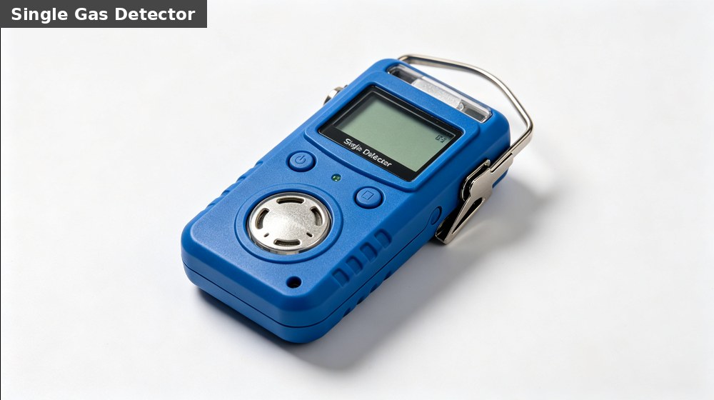 Portable single-gas detector for targeted monitoring of a known hazard in industrial work areas