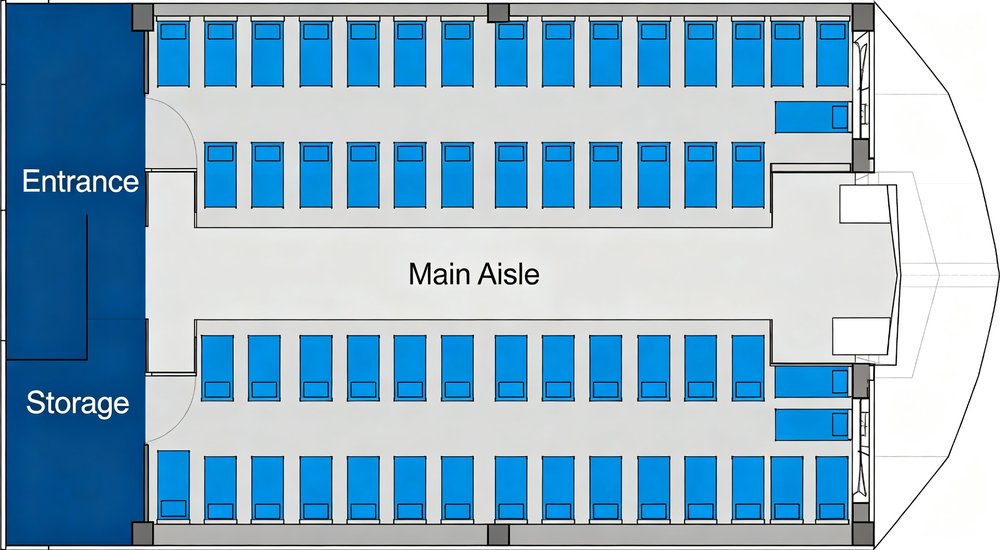 Case study 30 person emergency relief tent layout