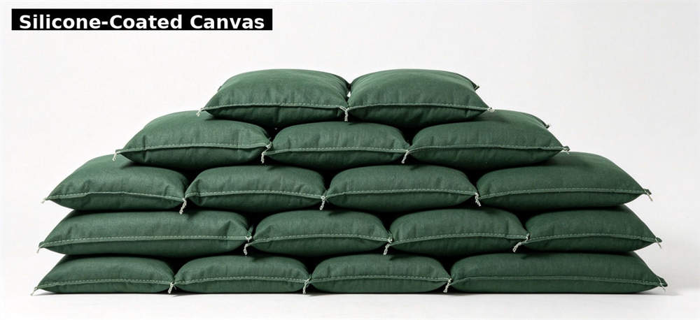 Silicone canvas stacked for institutional procurement, inspection and supply planning