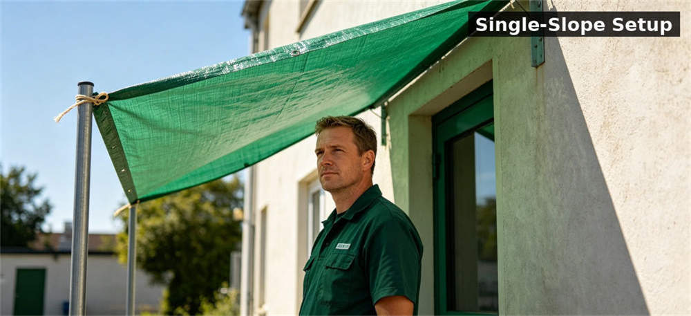 Sunshade green pe single slope wall for institutional procurement, inspection and supply planning Sunshade green pe single slope wall for institutional procurement, inspection and supply planning